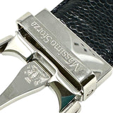 Massimo Sforza RARE Black Crocodile Mens Belt Silver Buckle 40" | 105cm jewelsunderthesea