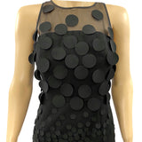 Nue by Shani Black Payette Circle Shaper Dress Size 4 Jewelsunderthesea