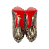 Christian Louboutin Kate 100mm Pumps in Gray Python 38 | 7.5 jewelsunderthesea