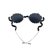 Micromega Crazy Collection Plexiglass Scalloped Sunglasses jewelsunderthesea