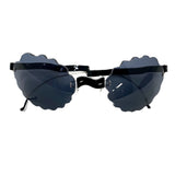 Micromega Crazy Collection Plexiglass Scalloped Sunglasses jewelsunderthesea