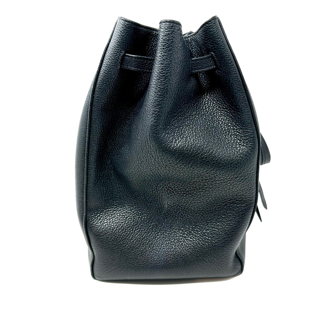 Celine Small Cabas Phantom In Black Soft Grained Calfskin Tote Bag