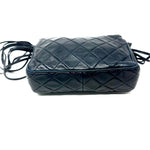 CHANEL Navy Vintage Quilted Flap Bag Multi Strand Shoulder Strap 70's jewelsunderthesea 