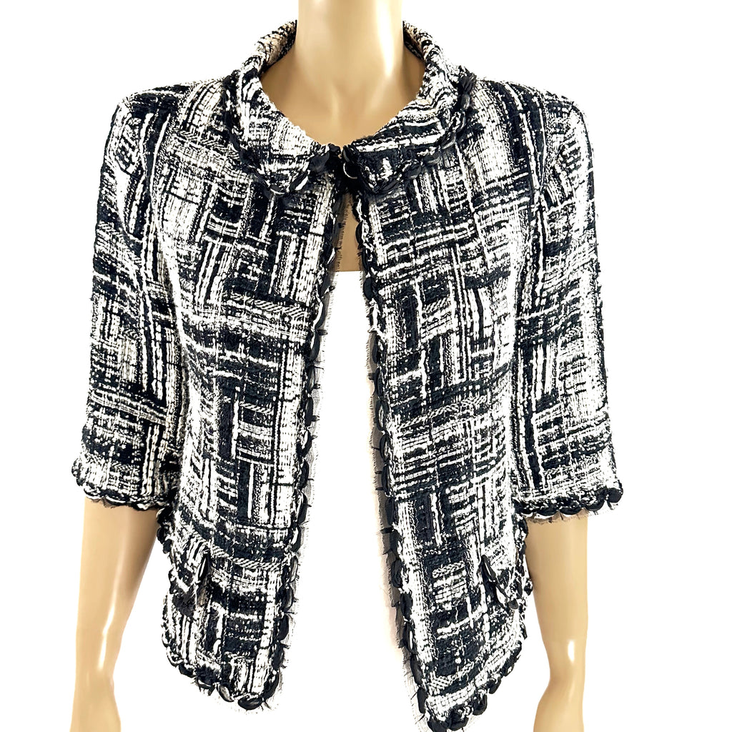 Chanel 07C Sequin Tweed Knit Jacket