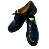 GUCCI Black Derby Mens Lace Up Dress Shoes 10 jewelsunderthesea 