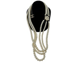 CHANEL Fall Winter 2015 3 Strand Pearl Gold CC Necklace jewelsunderthesea 