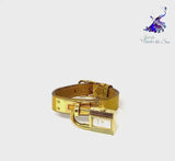 Hermès 1996 Gold Kelly Watch in Epsom Leather Jewelsunderthesea 