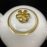 Herend Royal Garden Limited Edition Teapot Crown Finial 4" Tall 12 oz Jewelsunderthesea 