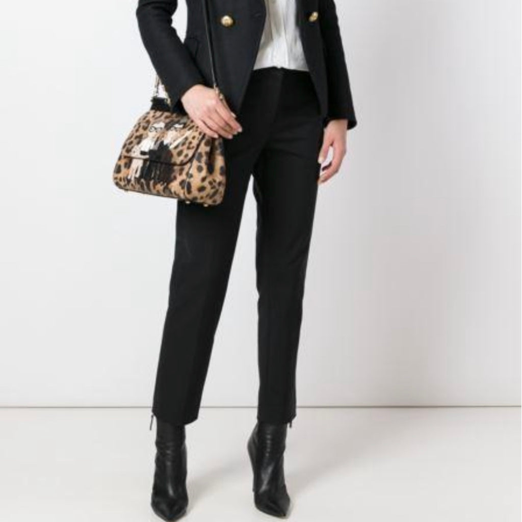 Shop Dolce&Gabbana Medium Sicily Leather Top Handle Bag
