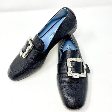 Louis Vuitton, Shoes, Sale Louis Vuitton Mens Black Leather Square Toe  Loafer