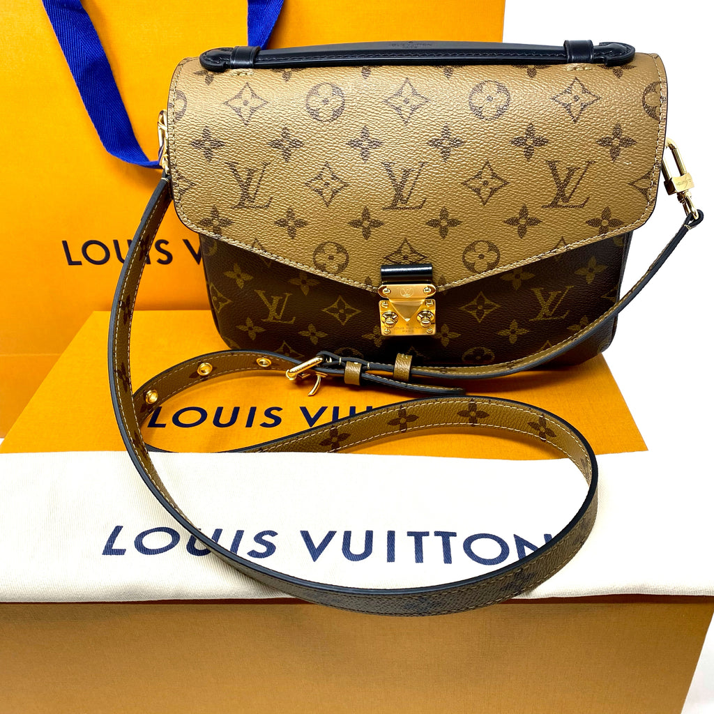 Louis Vuitton Metis Pochette Reverse Monogram Tote Bag