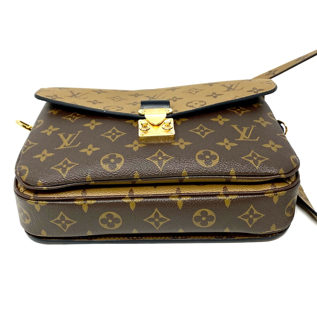 Handbag Shoulder Bag Monogram Reverse Pochette Metis MM/Monogram Brown  Women's M44876