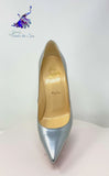 Christian Louboutin Kate  100 Pumps in  Silver 38 | 7.5 jewelsunderthesea 