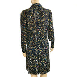 Chanel Silk Button Print 2pc Set Blouse and Skirt Back - Jewelsunderthesea