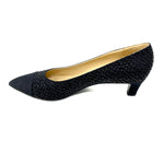 CHANEL Black Tweed Gabrielle Coco Chanel Pump G33086 Size 42 jewelsunderthesea 