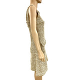 Chanel Tan Gold Tweed Fantasy Sleeveless Dress Side- Jewelsunderthesea
