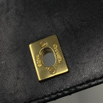 Chanel Vintage Black Lambskin Quilted Square Double Strap Shoulder Bag Tote 99P