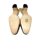 CHANEL Slingbacks Beige & Black Goatskin & Grosgrain G31318 Size 42 jewelsunderthesea 