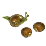 Fabrice Paris Snail Earring and Brooch Pin Set Jewelsunderthesea 