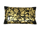 Lotus Arts de Vivre Gold Rattan Cutch Bag Hand Painted - Jewelsunderthesea