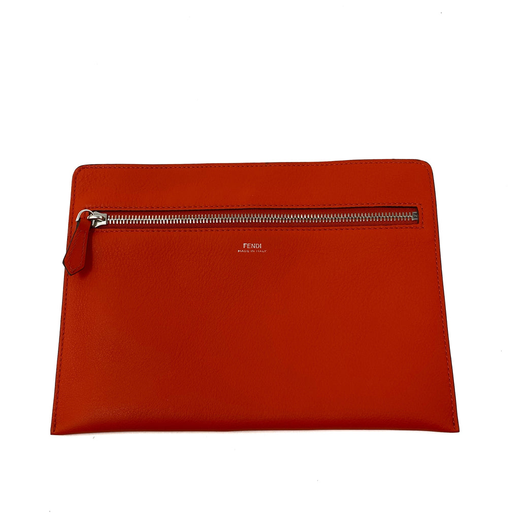 Fendi red clearance clutch