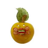 Fabrice Paris Yellow Apple With Colored Bee Brooch Pin Jewelsunderthesea 
