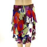 Chanel Chiffon 3 Layer Multicolor Logo Skirt Size 42 | 8 jewelsunderthesea 