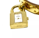 Hermès 1996 Gold Kelly Watch in Epsom Leather Jewelsunderthesea 