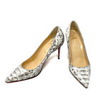 Christian Louboutin Kate 100 Pumps in Silver Python 38 | 7.5 jewelsunderthesea 