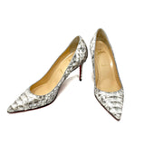 Christian Louboutin Kate 100 Pumps in Silver Python 38 | 7.5 jewelsunderthesea 