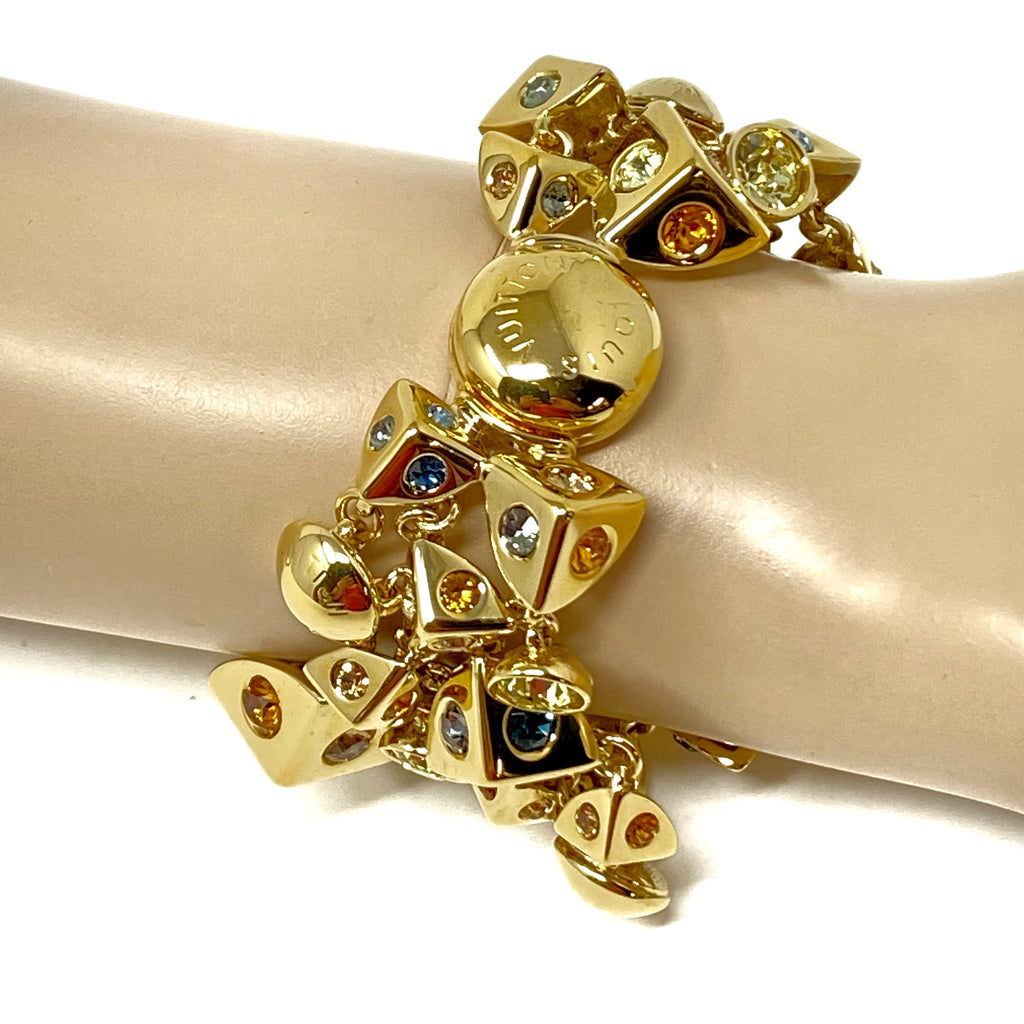 Louis Vuitton Gold Bracelet  Bracelet shops, Gold bracelet, Rings