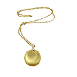 Vicki Orr Designs 18K Gold Circle Pendant and Diamond Necklace jewelsunderthesea 