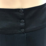 Chanel 03A Black Silk Chiffon Pleated Skirt Size 38 Jewelsunderthesea 