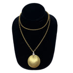 Vicki Orr Designs 18K Gold Circle Pendant and Diamond Necklace