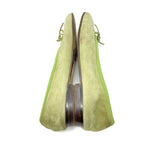 Chanel Ballet Ballerina Flats in Green Suede Size 10 | 40.5 jewelsunderthesea 