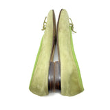 Chanel Ballet Ballerina Flats in Green Suede Size 10 | 40.5 jewelsunderthesea 