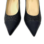 CHANEL Black Tweed Gabrielle Coco Chanel Pump G33086 Size 42 jewelsunderthesea 