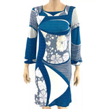 Emilio Pucci Long Sleeve Blue Floral Dress - Jewelsunderthesea