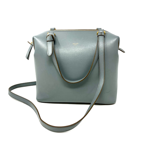 Celine Soft Cube Bag in Grey Calfskin Crossbody jewelsunderthesea