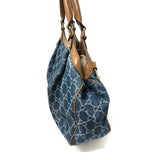 Gucci Blue Denim Sukey GG Guccisima Large Hobo Handbag - Jewelsunderthesea