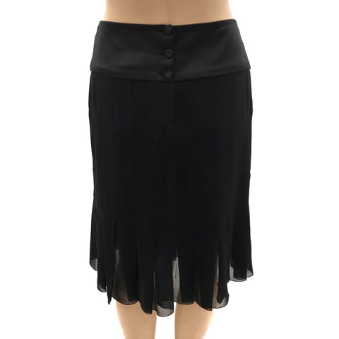 Chanel Black Asymmetric Skirt