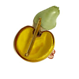 Fabrice Paris Yellow Apple With Colored Bee Brooch Pin Jewelsunderthesea 