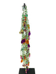 Carlo Zini Milano Crystal Cascading Multi Colored Long Necklace-Jewelsunderthesea 