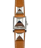 Hermès Medor 23MM Stainless Steel & Brown Leather Watch jewelsunderthesea