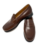 J.M. Weston Mens 180 Moccasin Full Grain Leather Loafers in Dark Brown 8C | 9 jewelsunderthesea 