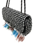 CHANEL Paris Dallas Métiers D'Art Tweed Bead Fringe Classic Flap Bag jewelsunderthesea 