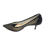 Christian Louboutin Black Guni Mesh Spike 55mm Pumps Size US7.5 | IT38- Jewelsunderthesea