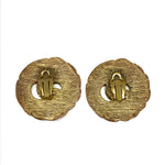 Isabel Canovas Vintage 80's Large Swirl Clip Earrings- Jewelsunderthesea