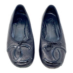 CHANEL Black Leather Quilt Cambon Ballet Flats Size 38 | 7.5 G24712 jewelsunderthesea 