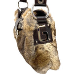 Dolce & Gabbana Fur Leather Satchel Shoulder Bag jewelsunderthesea 